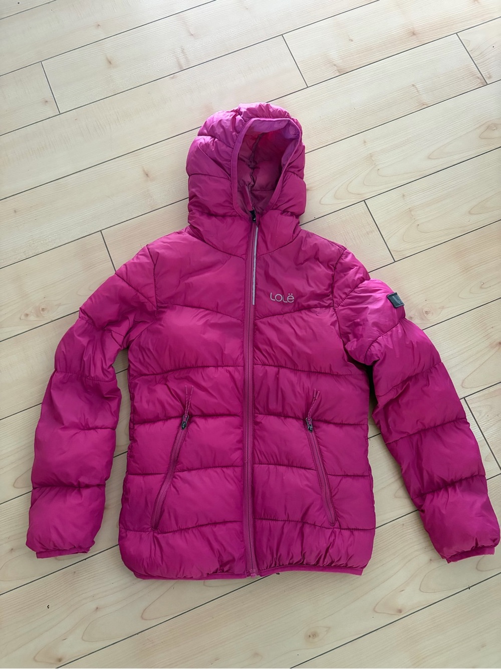 LOLE Kids' Pink Hooded Puffer Jacket